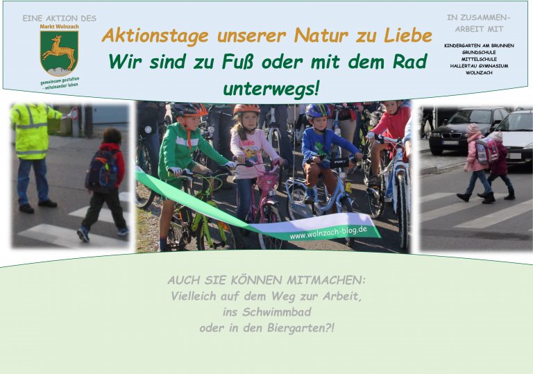 Plakat  zur Aktion "Zu Fuss zur Schule"